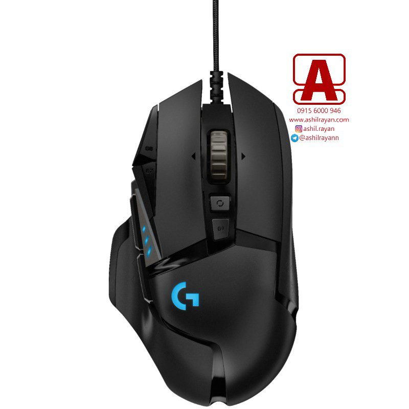 ماوس باسیم مخصوص بازی لاجیتک Mouse Gaming Logitech Hero Play Advanced G502