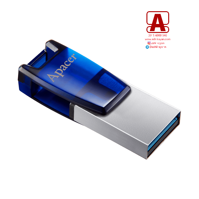 فلش اپیسر APACER FLASH MEMORY USB 3.1 AH-179 OTG 64GB
