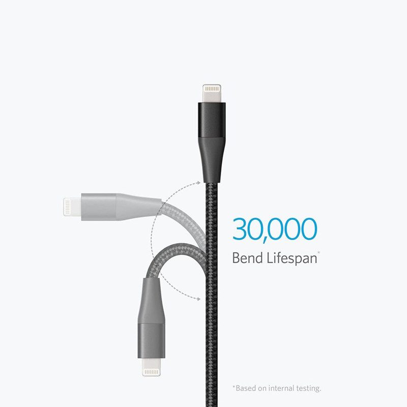 کابل تبدیل USB-C به Lightning انکر مدل A8842 Powerline plus III