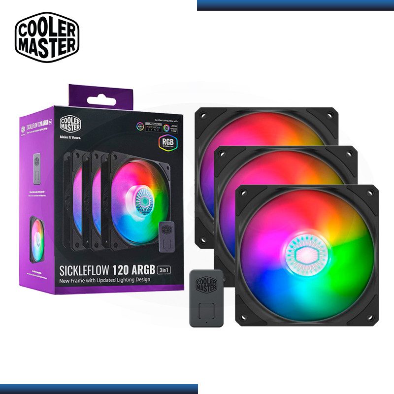 فن کیس COOLER MASTER SICKLEFLOW 120 ARGB