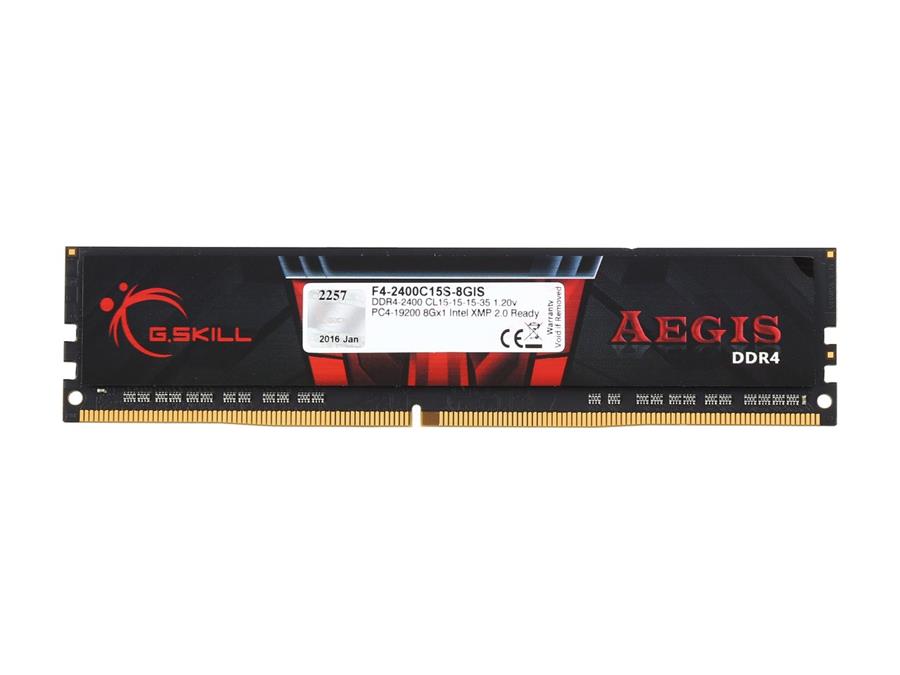 رم دسکتاپ DDR4 تک کاناله 2400 مگاهرتز CL17 جی اسکیل مدل AEGIS