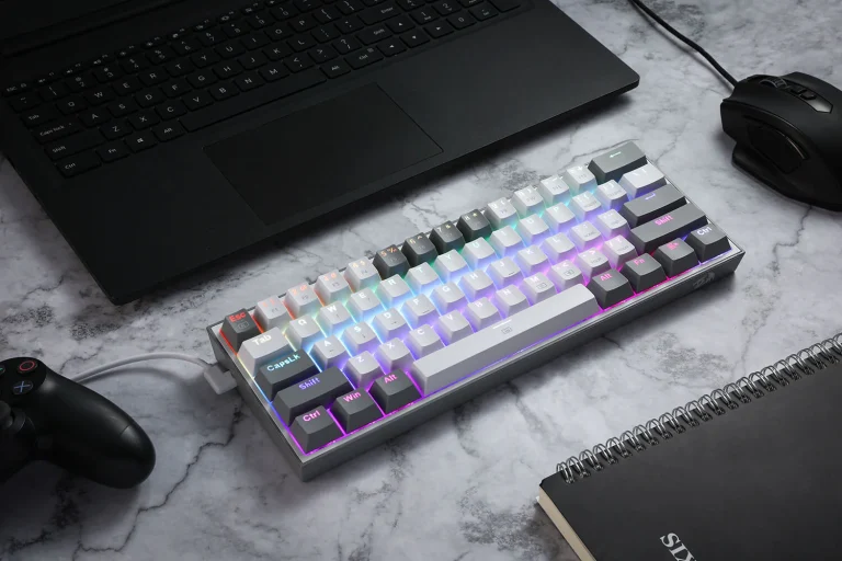 کیبورد گیمینگ مدل REDRAGON FIZZ RGB K617-RWG
